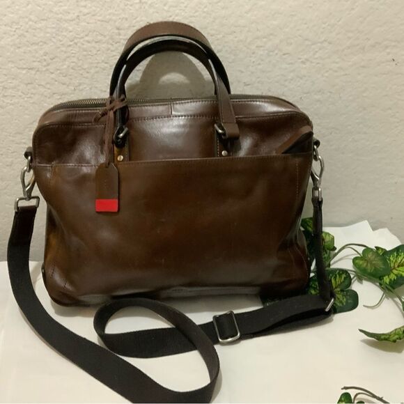 NWT Fossil Defender Eco Leather Brief Bag - Picture 3 of 16